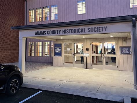 Adams county historical society - The Adams County Historical Society is ready for the big reveal of its new facility at 625 Biglerville Road, Gettysburg. Although tickets to Saturday’s grand opening are already sold out, Andrew ...